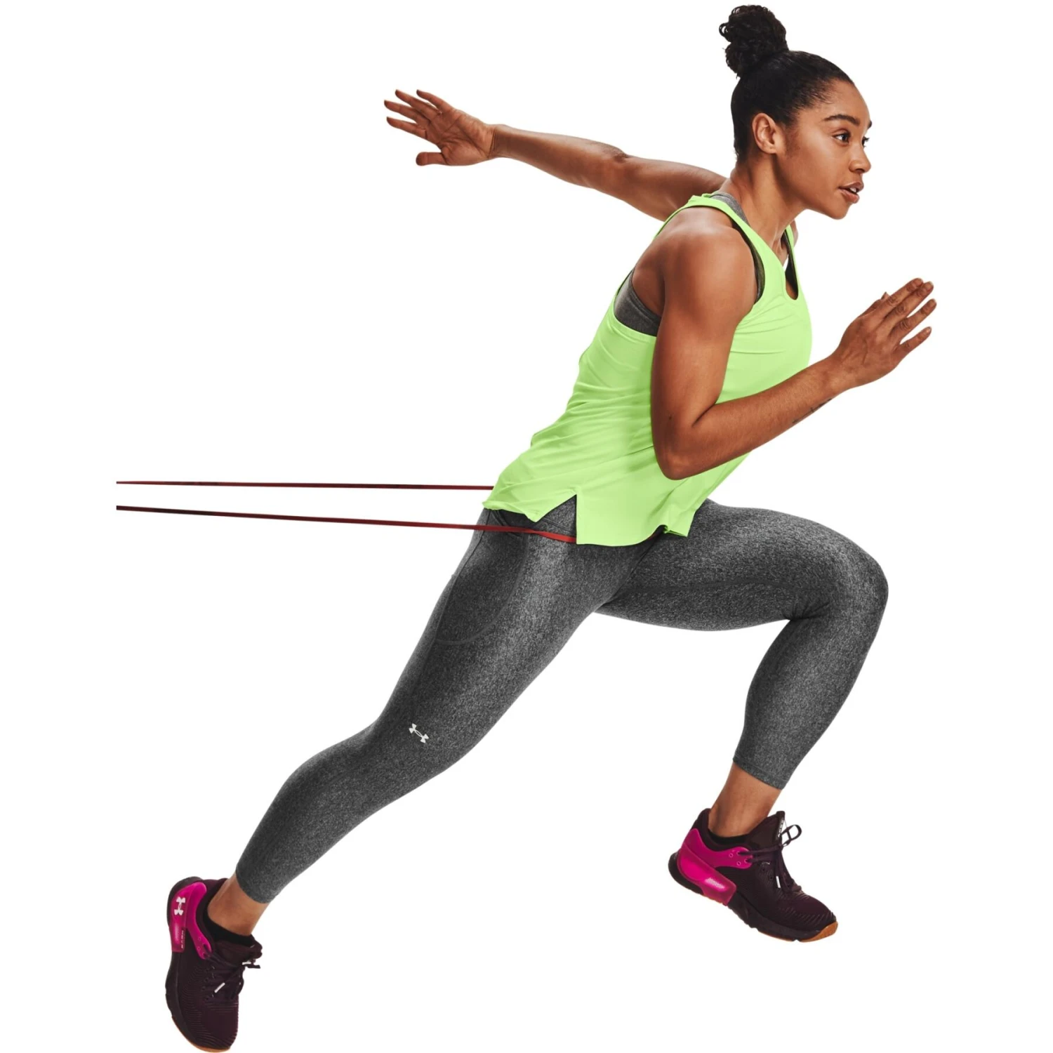 Leggings Cortos De Cintura Alta Para Mujer Under Armour HeatGear® - Imagen 6