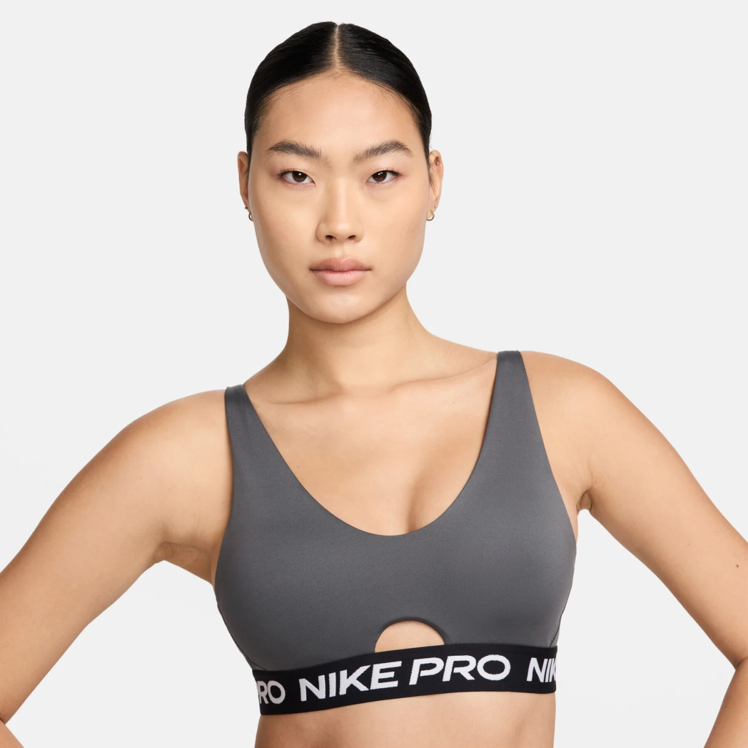 Sujetador Con Relleno De Sujeci贸n Media Para Mujer Nike Indy Plunge