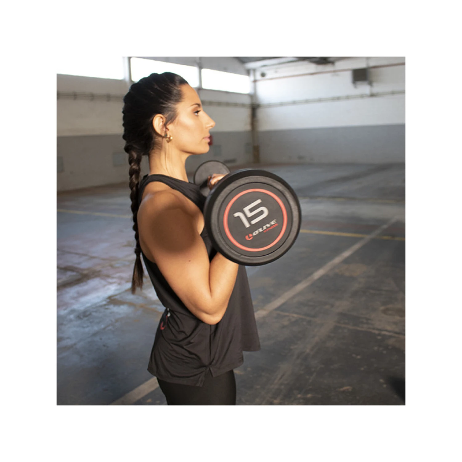 Kit De Mancuernas De Estilo Profesional Derecho O'live Fitness 10 / 25 Kg - Imagen 3