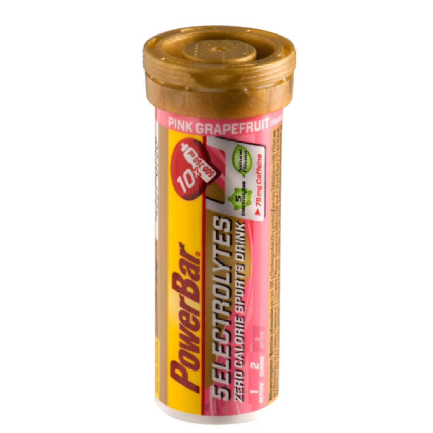 Tabletas PowerBar Electrolytes 5 - Pink Grapefruit Caffeine (12X10 Tabs)